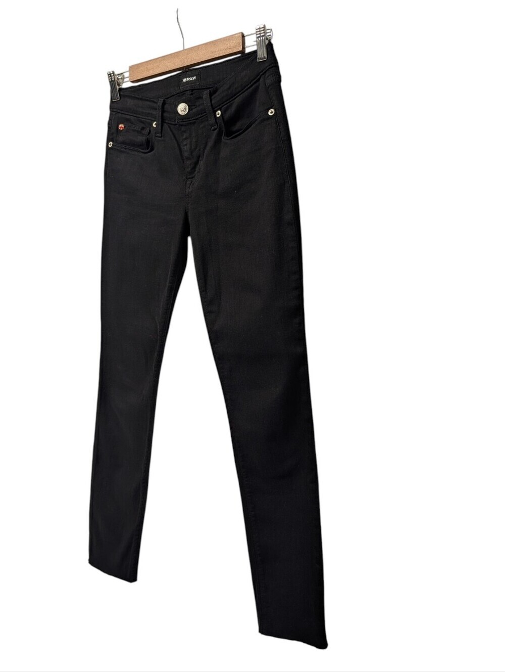 Hudson Jeans Natalie Mid Rise Skinny Black Ankle Pants Women’s Size 26 - Picture 3 of 9